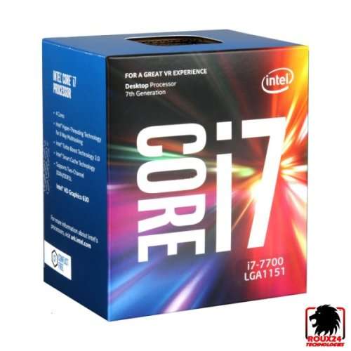 Intel® Core i7-7700 Desktop Processor @ 3.6 GHz up to 4.20 GHz | 8M Cache (Boxed CPU, No Heatsink)