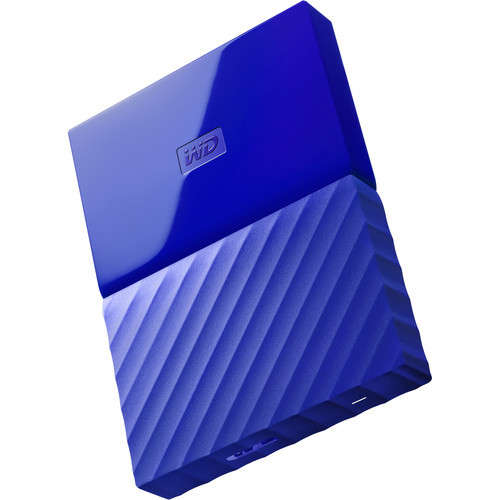 2TB WD My Passport USB 3.0 Secure Portable External Hard Drive/ Blue/ Retail Packaged