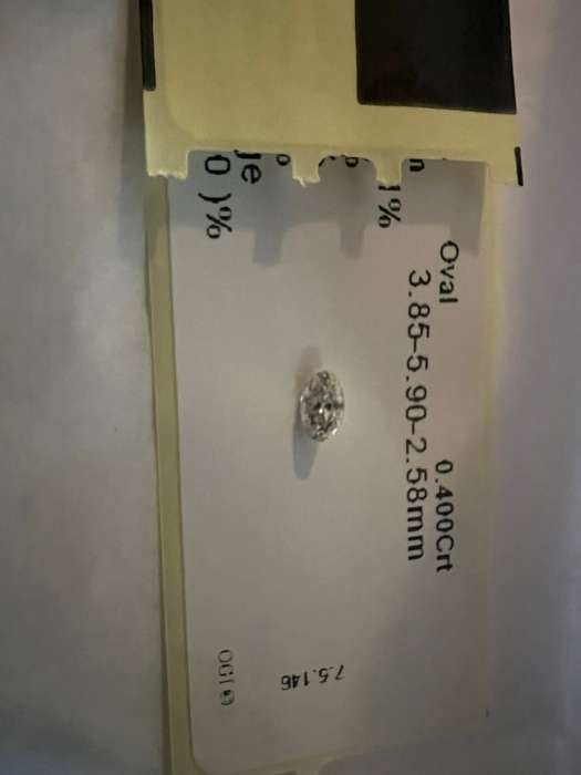 Oval Shape Diamond 0.400 Cts