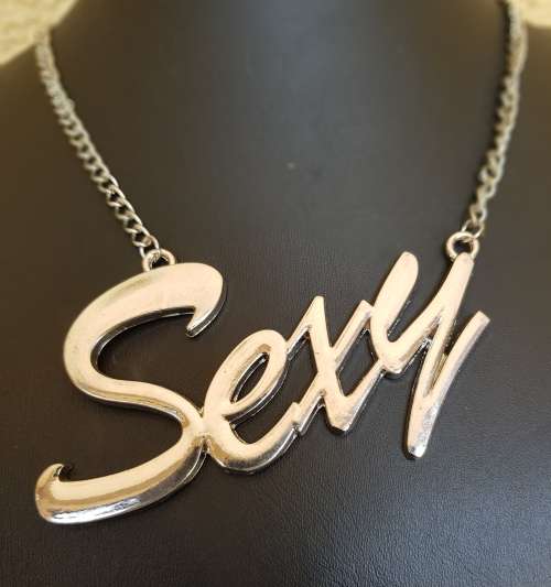 Modern Big "SEXY" pendant Necklace