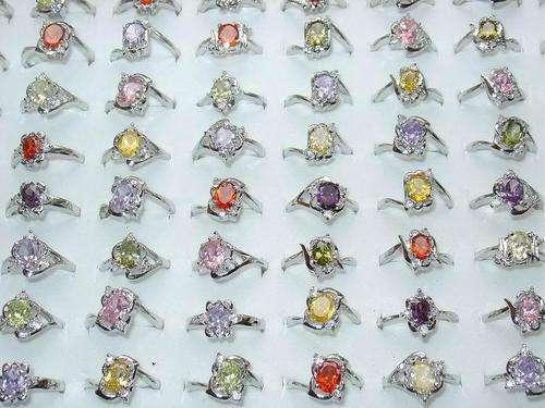 AMAZING CZ STONES IN VARIOUS COLORS SET IN 925 STERLING SILVER