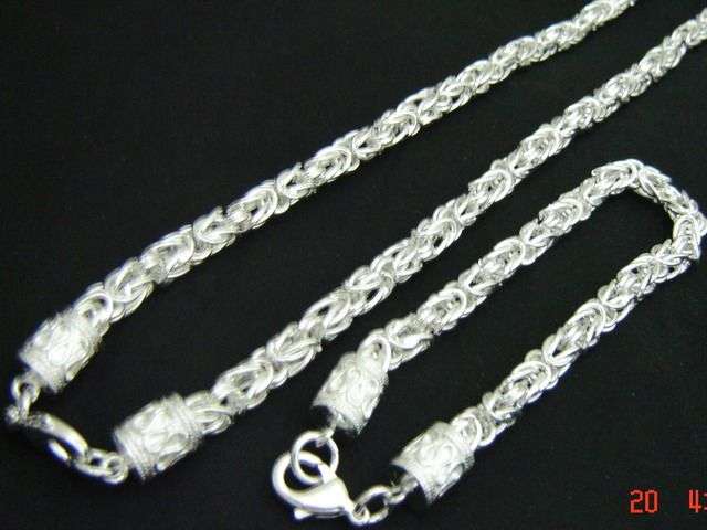 STUNNING STERLING SILVER NECKLACE & BRACELET SET