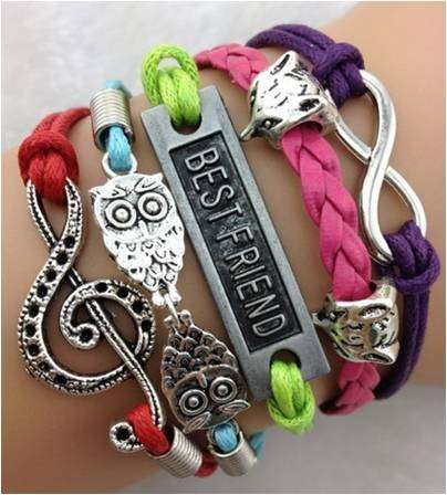 Infinity Coloured Best Friend Bracelet