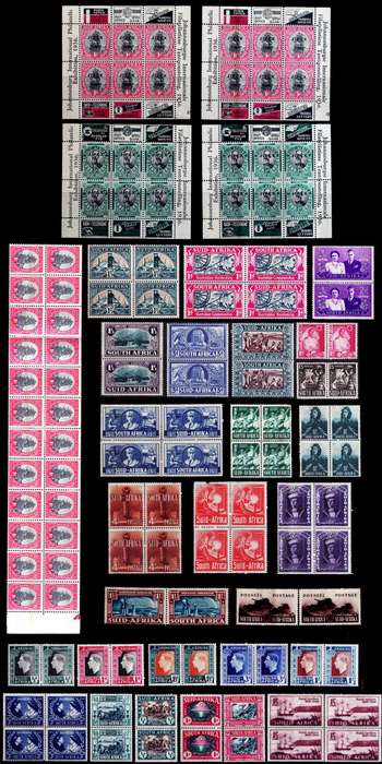 Union of South Africa Mints selection 1936 -1947 incl war issues - SOLD AS 1 LOT !