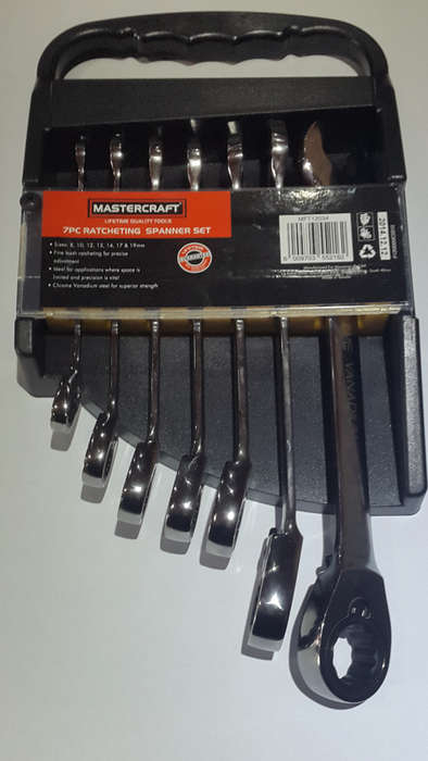 Ratcheting Spanners Set (7pc Mastercraft)