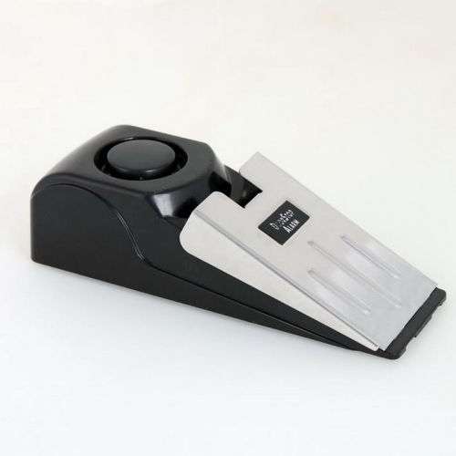 Wireless Vibration Triggered Alert Security System Door Stop Blocking Alarm