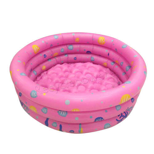 80CM Round Inflatable 3 Ring Swimming Swim Pool Children Kid Toddler Outdoor