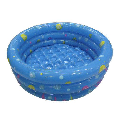80CM Round Inflatable 3 Ring Swimming Swim Pool Children Kid Toddler Outdoor