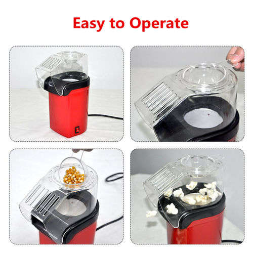 220V Mini Household Healthy Hot Air Oil-free Electric Popcorn Maker Machine