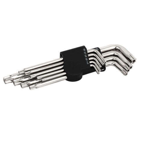 9pcs T10-T50 Torx Hex Wrench Screwdriver Star Key L Wrench Set