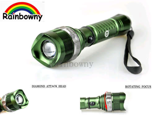 2 ON AUCTION!!!LED Strong AC/DC Rechargeable Light Flashlight Torch 1000 Lumens