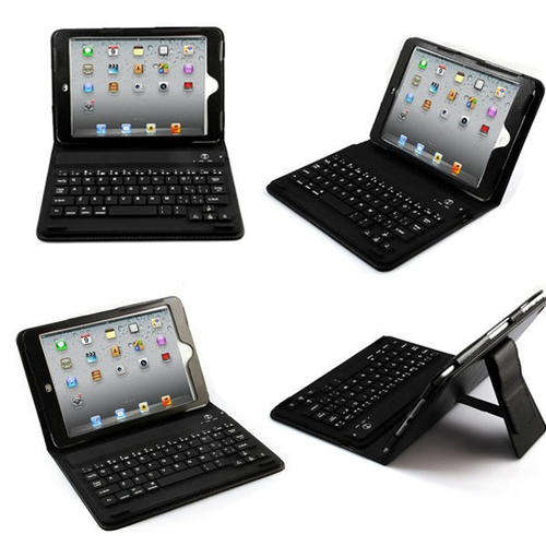 Wireless Bluetooth Keyboard 3.0 PU Leather Stand Case Cover for iPad Mini
