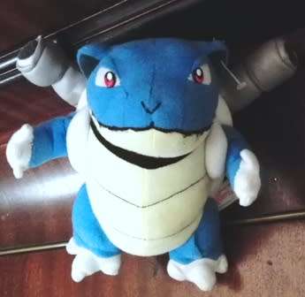 1999 Nintendo Pokemon Blastoise Turtle Plush Toy. Play by Play.