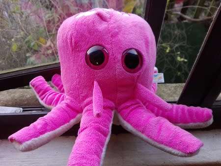 Keel Toys. Turtley Awesome And Friends. Pink Octopus Soft Toy.