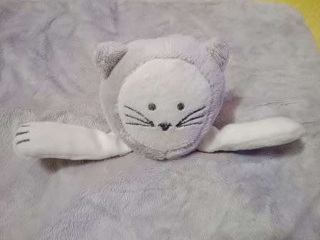 Baby`s Kitty Plush Baby Comfort/Toy Blanket.