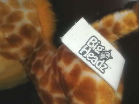 Big Headz Gerry the Giraffe!  Cuteness!  Plush Soft Toy!