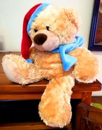 Beautiful Bob the Christmas Teddy Bear! Super Soft! 33cm.