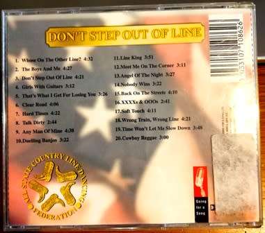 State Country Line Dancing Federation. Don`t step out of Line! CD. Great price!