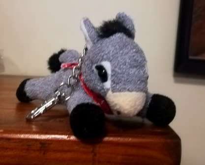 Dinky the Donkey Keyholder!  Cheap!  16cm.