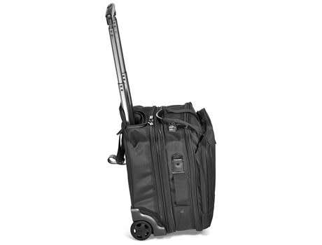 Alex Varga Truman Tech Trolley Laptop & Cabin Bag With Lock - Black