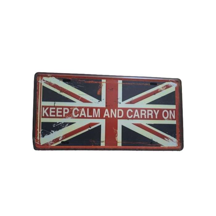 Keep Calm and Carry On- Metal wall art