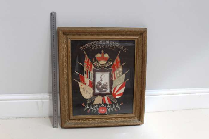 Military hand silked navy picture - UNBELIEVABLE!!