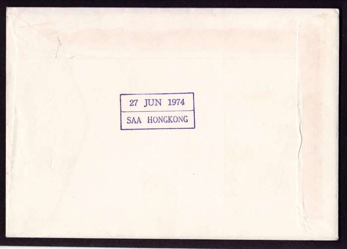RSA: SAA No.3 1st Flight Cover to Hong Kong, Very Clean, Missing from Many SAA collections, High Cat