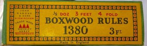 10 X  Boxwood Rules 4 Fold  New Old Stock,  (Never BeenUsed) R200 each
