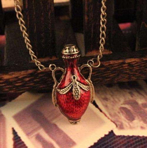 The Vintage Aquarius Necklace With Long Chain-Color random