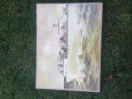 Set of 8 Cork Backed Placemeats Depicting Safmarine Ships(Ideal for wall mounting)