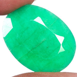 NATURAL ZAMBIAN EMERALD! A++ LIGHT MUSO GREEN!!   13.100CTS
