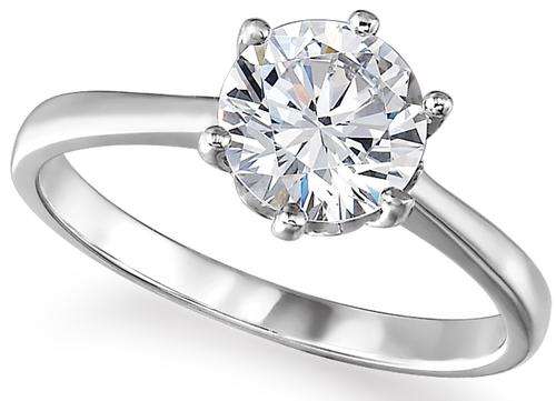 Solid Platinum  Camelot diamond ring. 1.503ct /  H /  VS2/  Optional Upgrade
