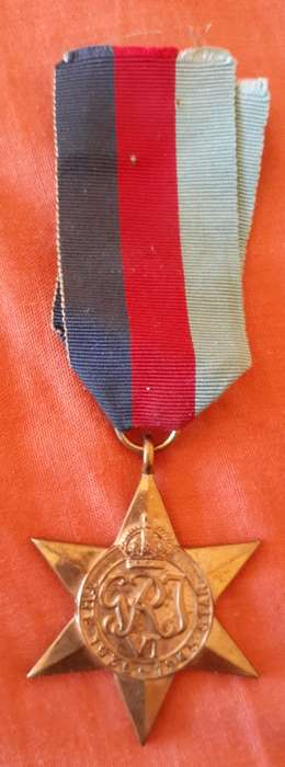 Full-size WW2 Star PJ VISSER