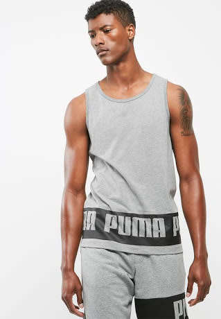 PUMA ORIGNAL REBEL TANK TEE FOR MEN SIZE LARGE !!!!!! MARKET VALUE R499.99