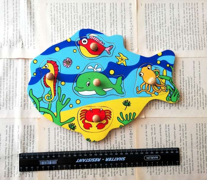 2 x Wooden Puzzles [Fish and Animals]