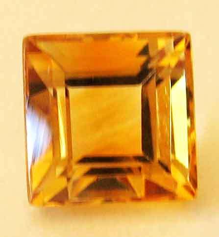 6.00 x 6.00 mm square cut Citrine 0.97 ct.