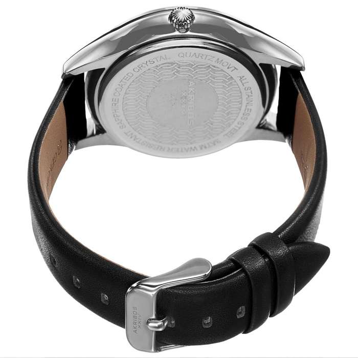 -I LATE ENTRY I RRP R5999.99 I- XXIV® MEN'S ROUND SILVER DIAL THREE HAND QUARTZ SILVER TONE  WATCH