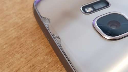 Samsung Galaxy S7 Edge Gold SM-G935F (Cracked Glass + Flicker LCD)