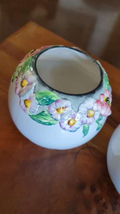 Rare Carlton Ware Anenome Ball Vases.