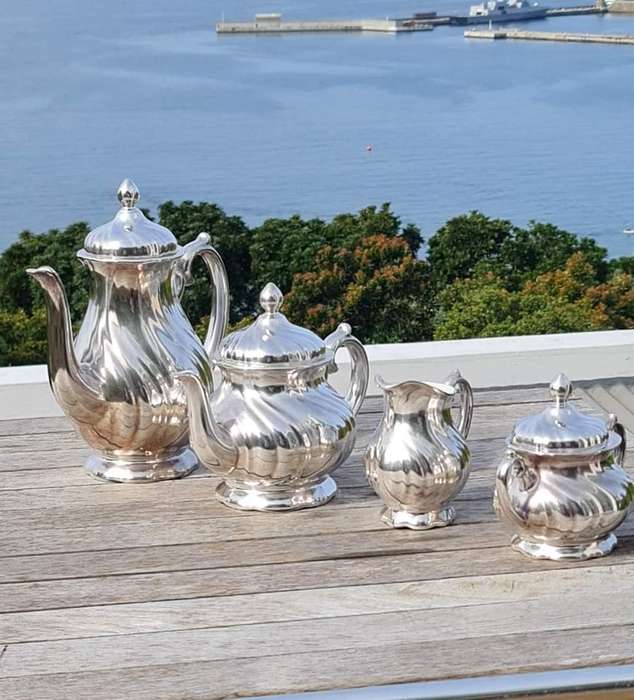 Coffee & Tea Set, Art Nouveau 1900 WMF GERMANY