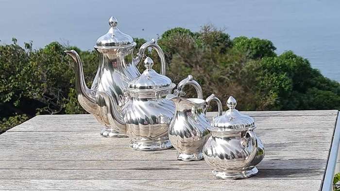 Coffee & Tea Set, Art Nouveau 1900 WMF GERMANY