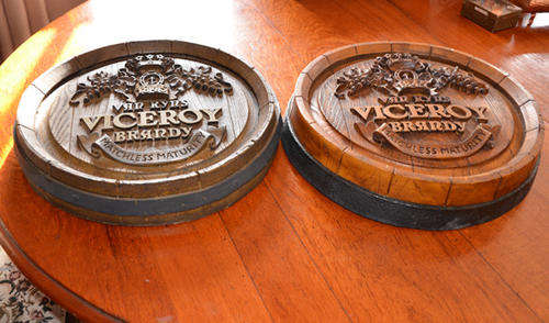 2 barrel pieces for bar decor