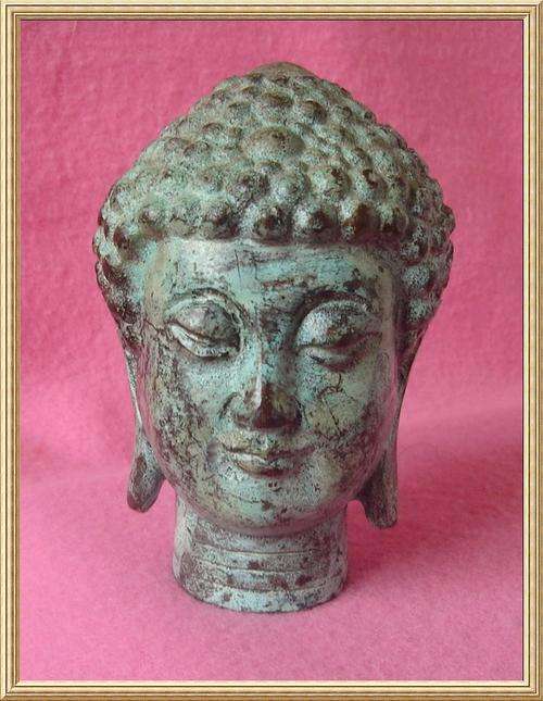 Bronze Head of " Kwan-Yin "  from Blisful