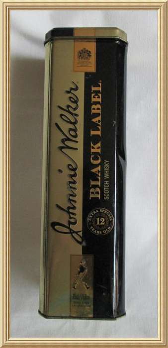 Advertising Tin - Johnnie Walker Black Label 12 years Scotch Whisky from Blisful