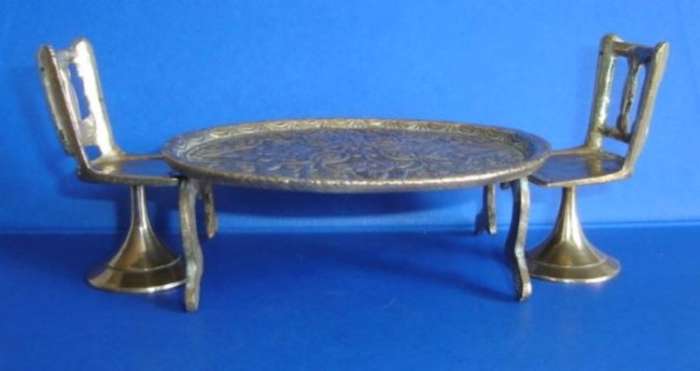 BRASS TABLE & CHAIRs from BLISFUL