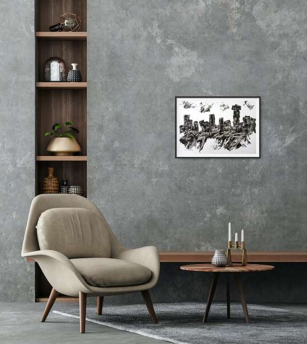 Hilton Edwards Abstract Art Painting - cityscape