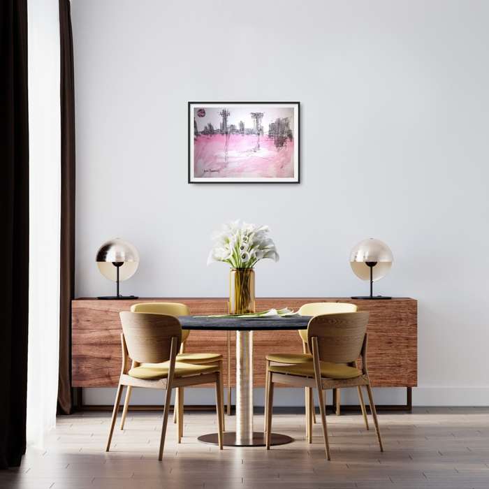 Hilton Edwards Abstract Art Painting - cityscape