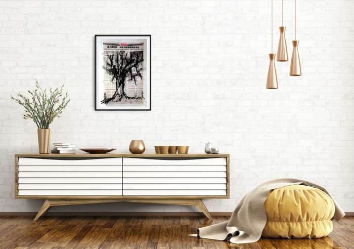 Hilton Edwards Abstract Art Painting  tree series