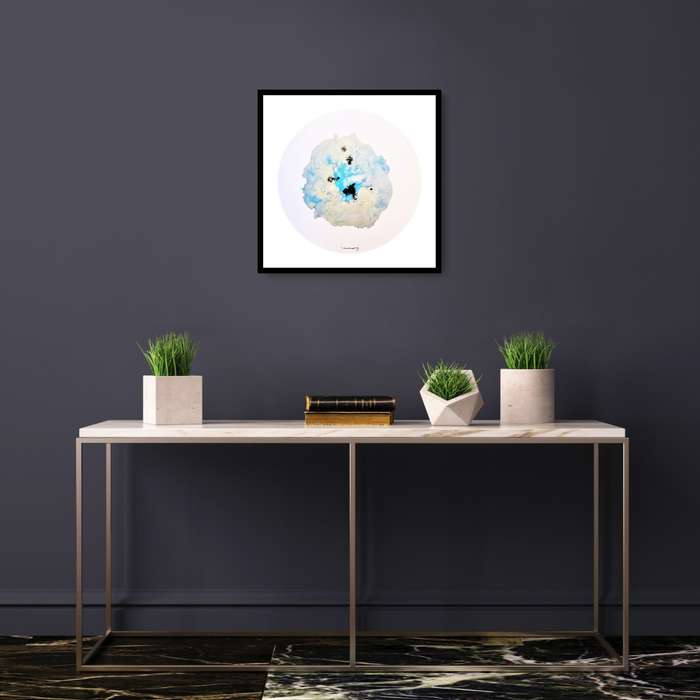 Hilton Edwards Abstract Art Painting -  tondo
