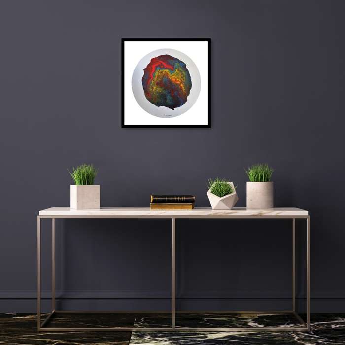 Hilton Edwards Abstract Art Painting - tondo